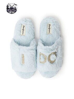 Faux Fur Bride and Bridesmaid Slippers Memory Foam Wedding Gift